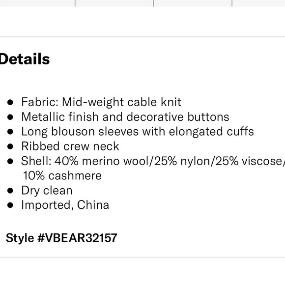 Veronica Beard silver Sweater NWT - Picture 15 of 15